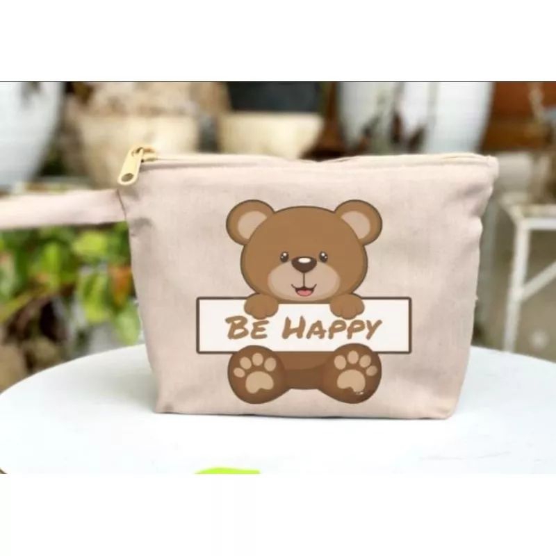 Pouch Drill Kosmetik Pouch Kosmetik Motif Lucu Pouch Murah Tempat Makeup