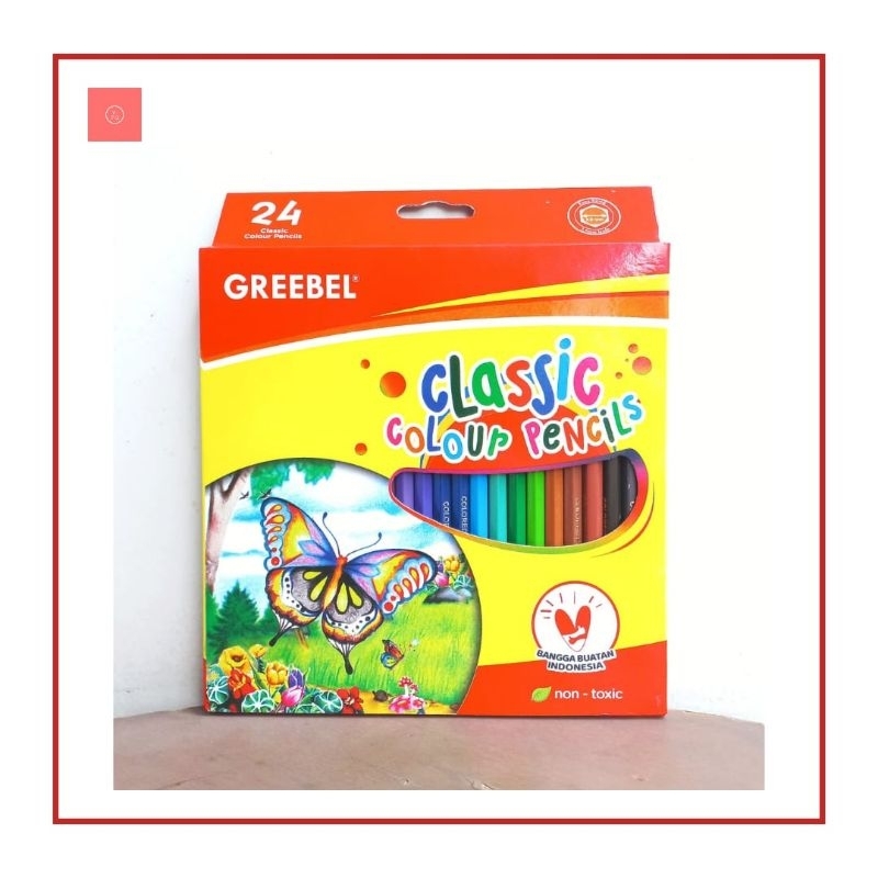 

Pensil Warna Greebel 24 Warna Classic