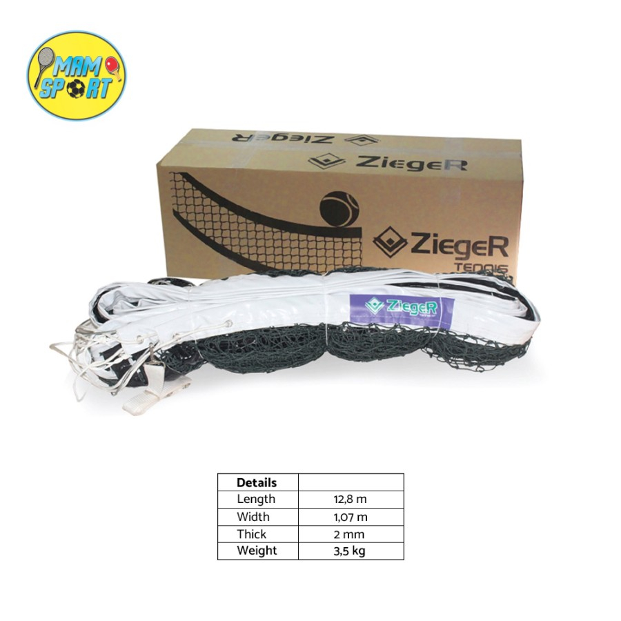 Net Tenis Tennis Lapangan ZiegeR ZNT 305 Original Sling Baja