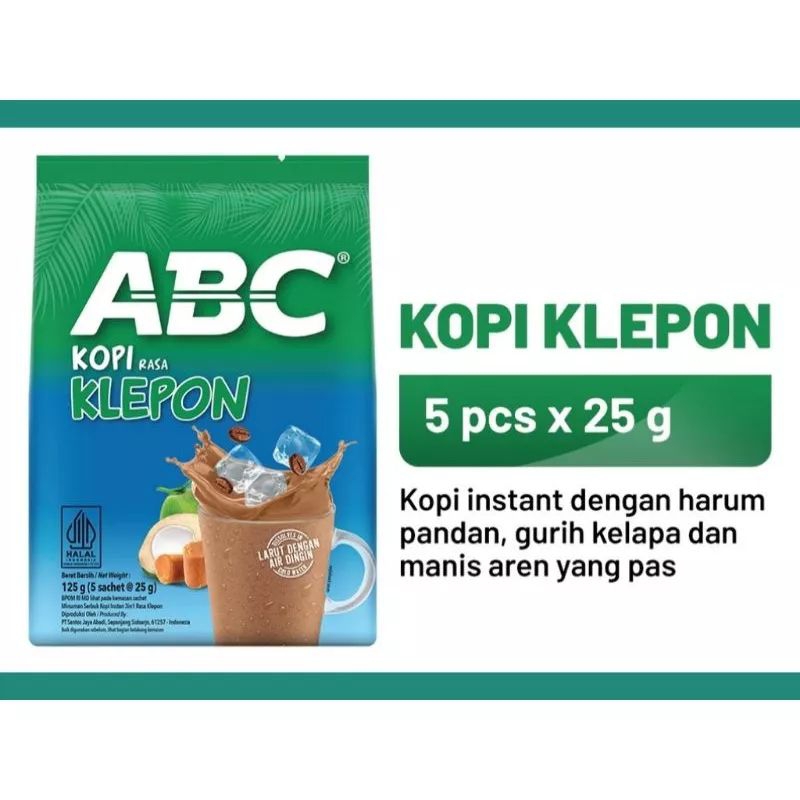 

ABC Kopi Rasa Klepon 5 x 25gr