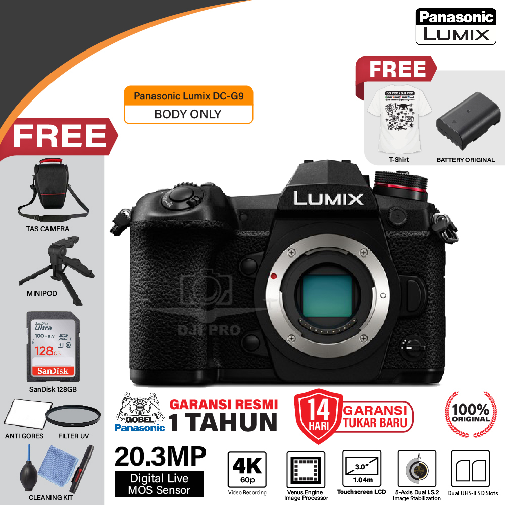 Panasonic Lumix DC-G9 Body Only - Mirrorless Camera LumIx G9