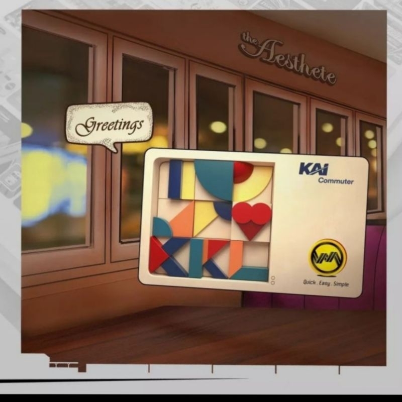 //**KMT DESIGN AESTHETE**// KARTU KMT [KRL/COMMUTER LINE] MULTI TRIP ORIGINAL