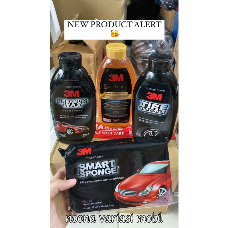 Paket Bundle 3M auto care starter kit perawatan cuci mobil