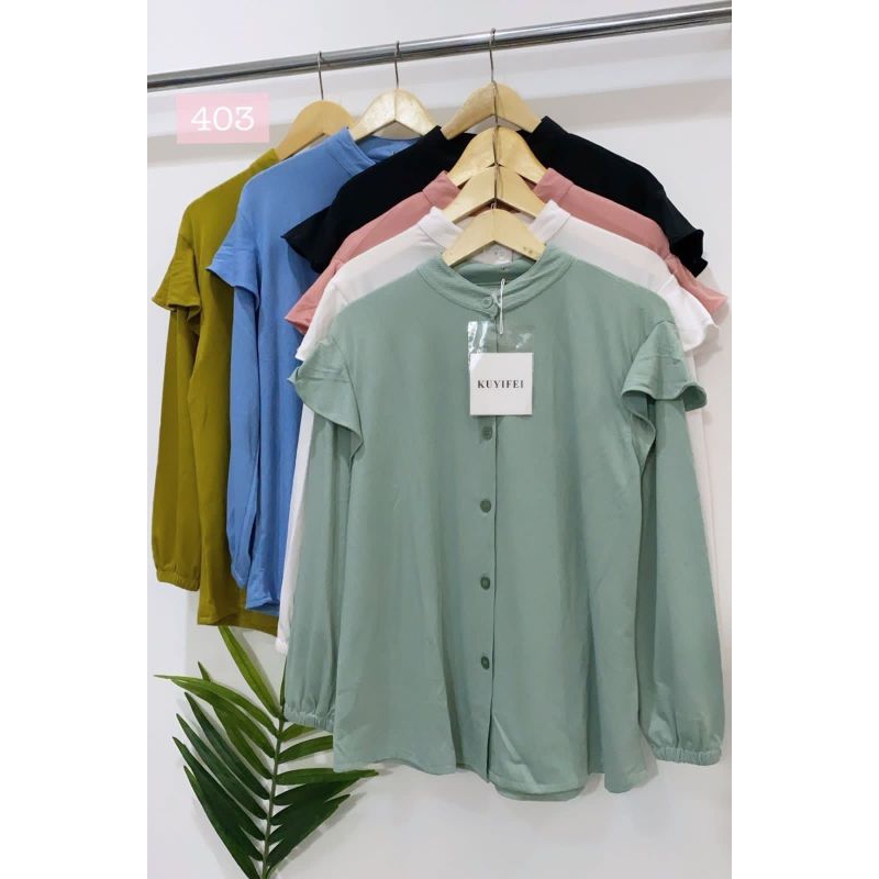 KUYIFEI 403///Atasan blouse kuyifei//Blouse kekinian//Atasan//Blouse Crinkle airflow///pakaianwanita
