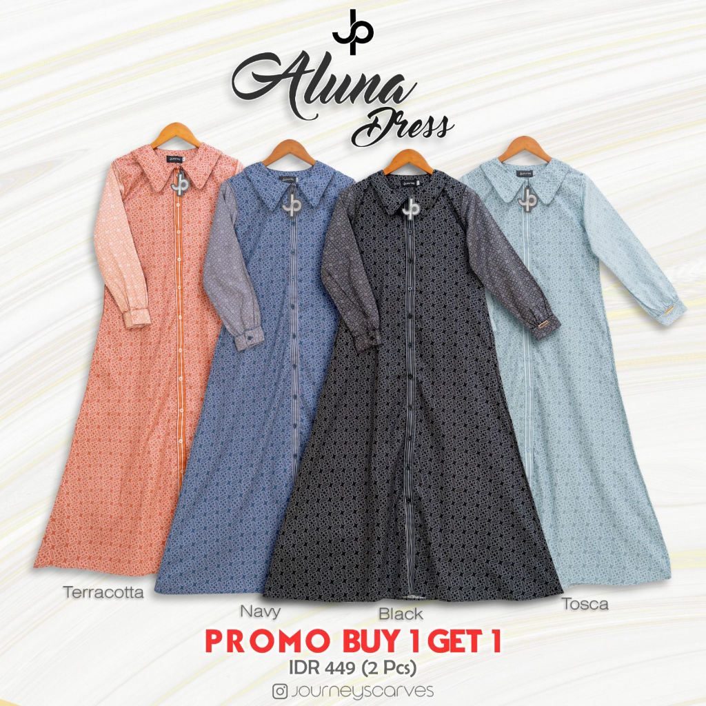 Aluna Dress by Journey Gamis Printing JP Premium