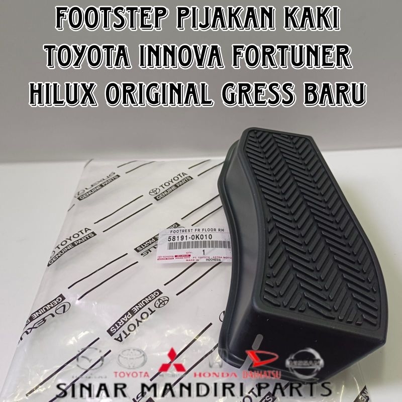 footstep footrest pijakan kaki toyota innova fortuner hilux original