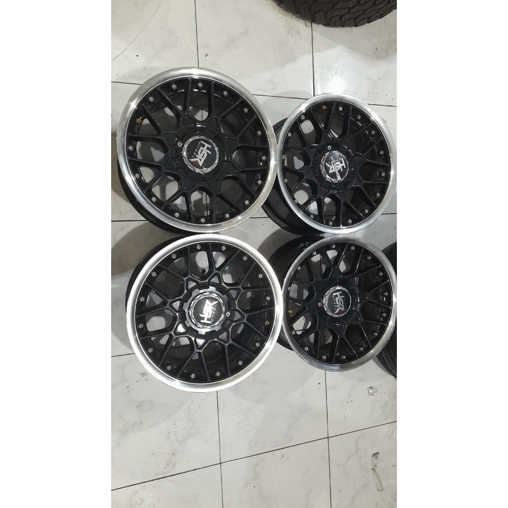Velg Mobil Seken Murah Hsr Impor Ring 15 Lebar 7/8 Lubang Baut 4x100 4x114 B/P Buat Mobilio Avanza D
