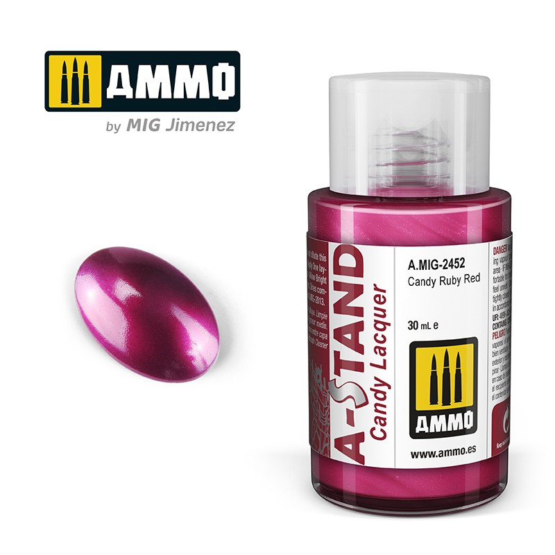 

AMIG2452 A-STAND : Candy Ruby Red - Lacquer Alclad II