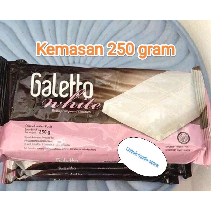 

Coklat putih batang galetto 250 gram