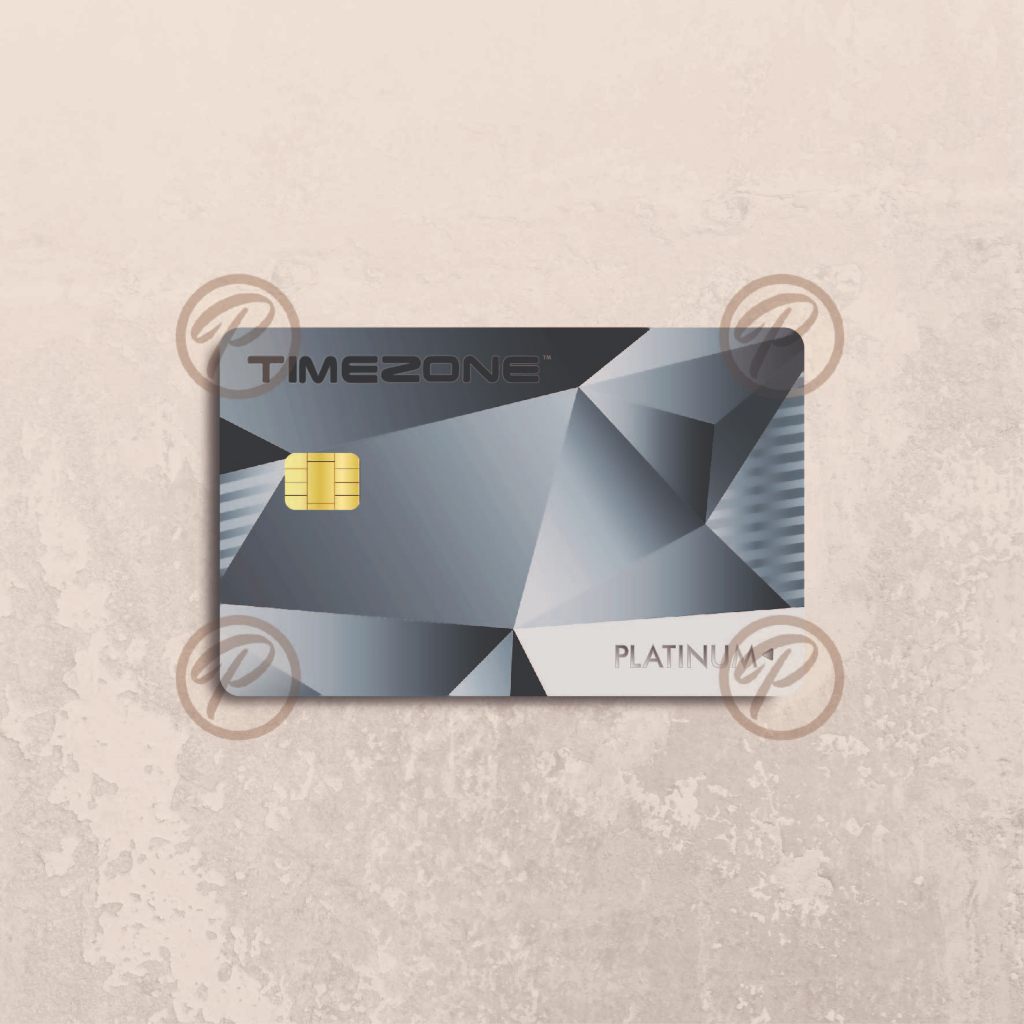 

O12_TIMEZONE PLATINUM CARD - Card Cover Skin Sticker - PLIATA Stiker Kartu ATM, E-Money, E-Toll