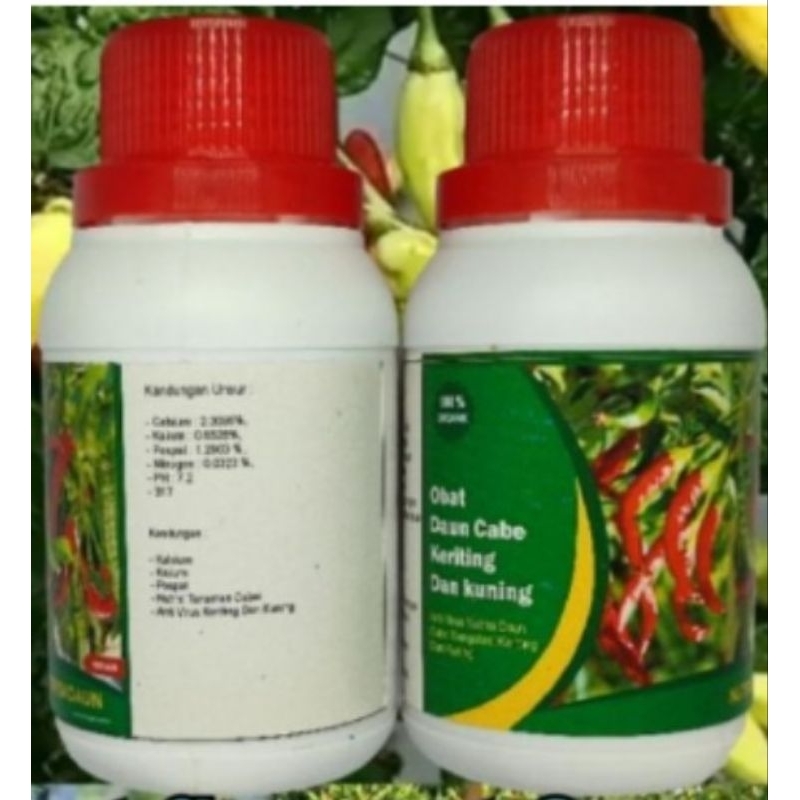Pupuk ORGANIK Nutrisi Obat daun Keriting Bulai Cabe
