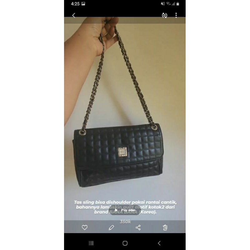 Tas sling kulit banabana preloved