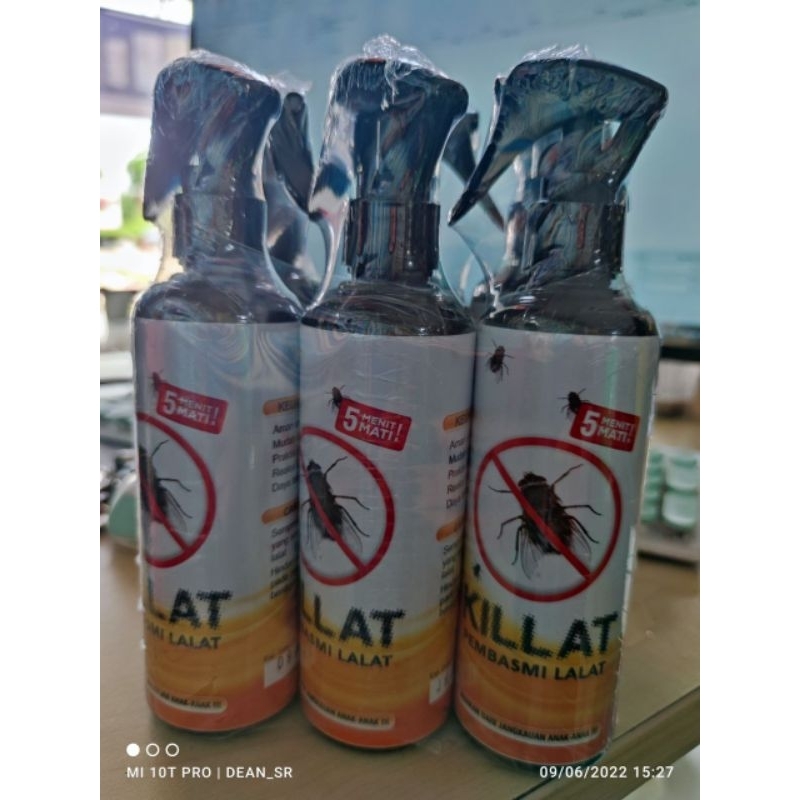 Killat pembasmi Lalat New produk dr Killat Isi 250ml Membasmi lalat lusinan lebih murah LT BISA COD 