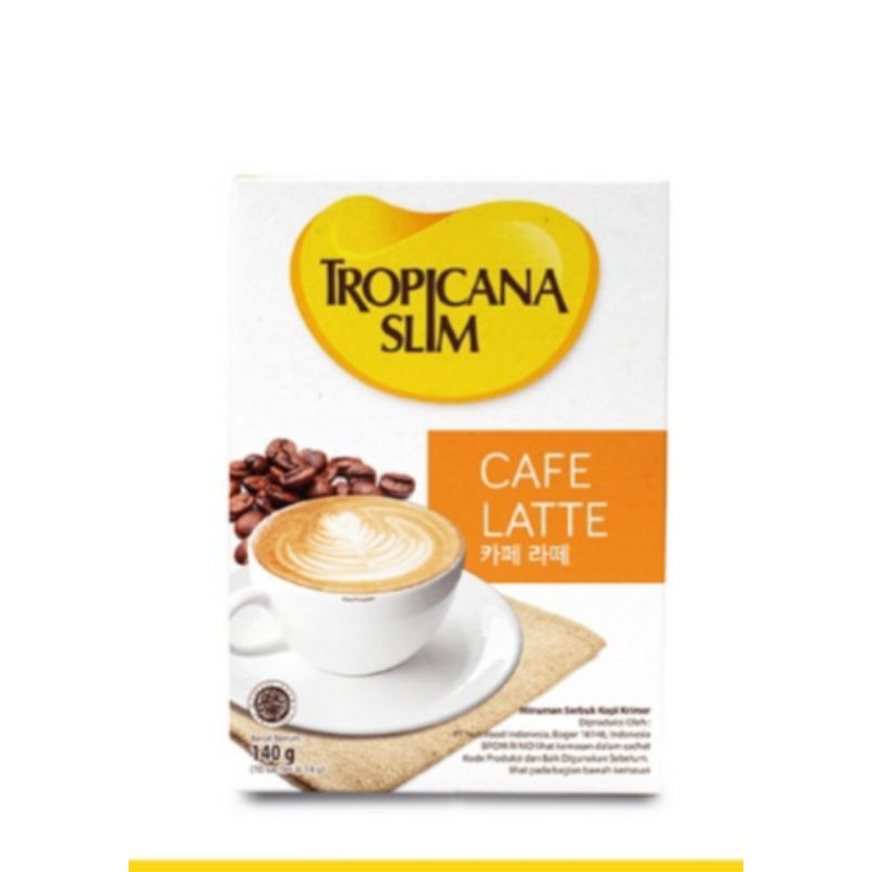 

TROPICANA SLIM cafe latte 10x14g