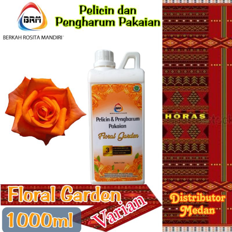 PROMO Pewangi Pakaian Mawar: BRM Khusus Sumut : Varian Floral Garden Oren: Kemasan Jerigen 1 Liter