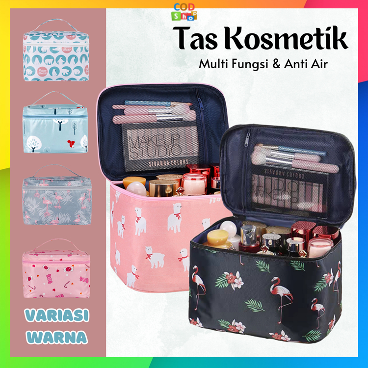 COD - T5845 Tas Kosmetik Pouch Make Up Travel / Tas Multi Fungsi / Tas Organizer / Pouch Travel Import Murah / Bag Travel Makeup