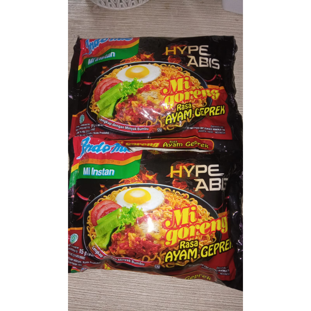 

Indomie Hype Abis Goreng Rasa Ayam Geprek 85g