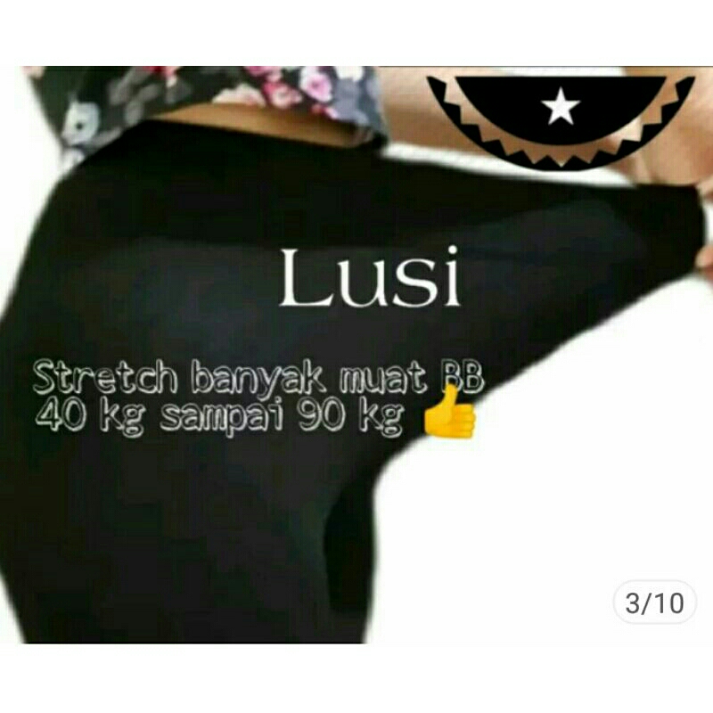 Legging Jumbo Bahan Spandek Licin muat BB 55-90kg