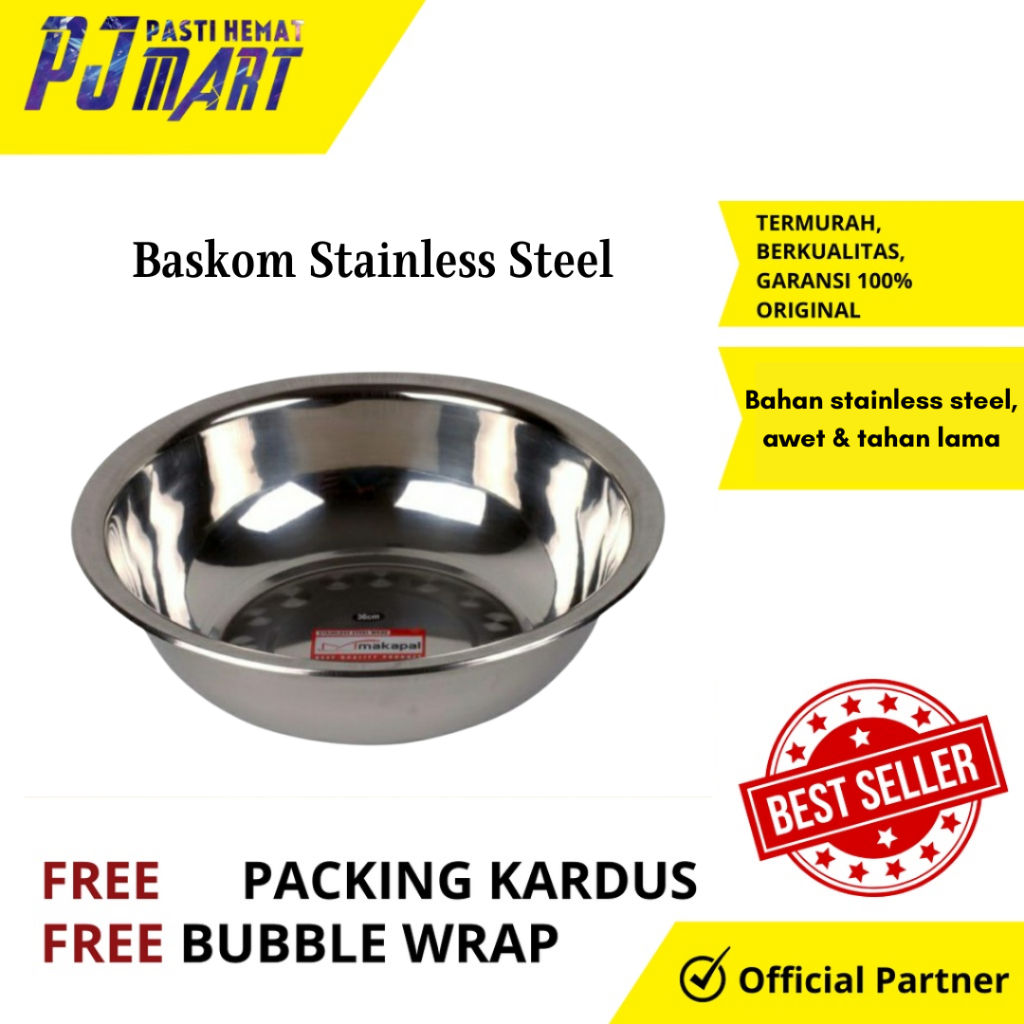 Baskom Stainless Steel | Baskom Stainless Steel Murah | Wadah Stainless Steel | Tempat Baskom Stainl