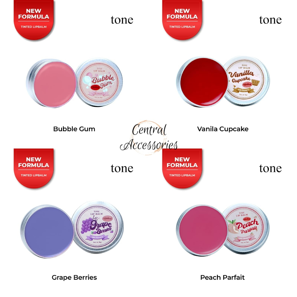 TONE LIP BALM / TINTED LIP BALM / PELEMBAB BIBIR BPOM