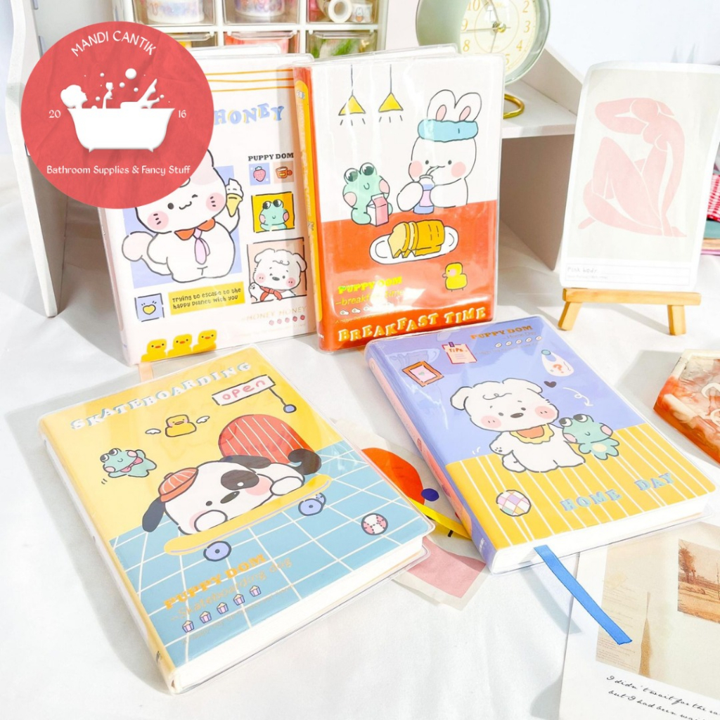 

BUKU DIARY A6 PUPPY DOM RABBIT( KERTAS FULLCOLOR )NOTEBOOK CATATAN LUCU IMUT KEKINIAN COD TERMURAH ORIGINAL