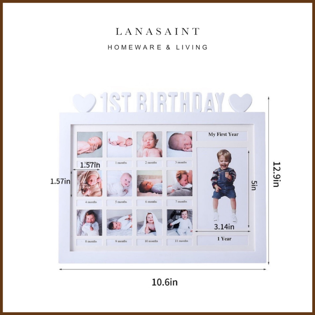 LANASAINT Monaa Frame / Bingkai Foto Unik / Bingkai Foto