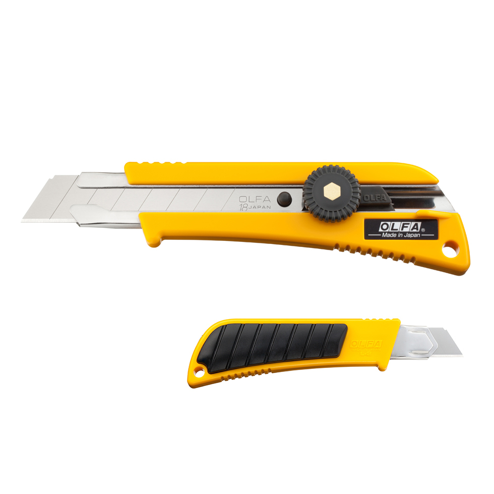 

Pisau Cutter OLFA18mm L-2 Classic Heavy-Duty Utility Knife with Rubber Inset