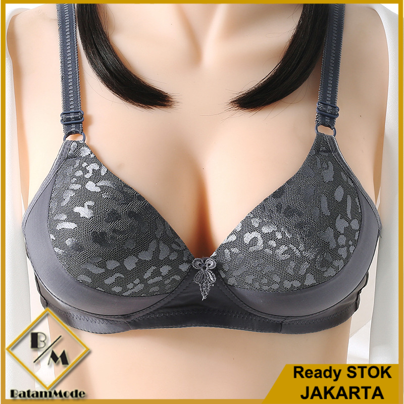 BATAMMODE Bh Big Size Tanpa Kawat Motif Macan Bra Jumbo Ukuran 42