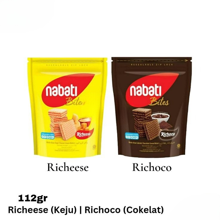 

[112 Gram] Richeese Nabati Wafer Chocolate / Cheese 112 gr Pouch