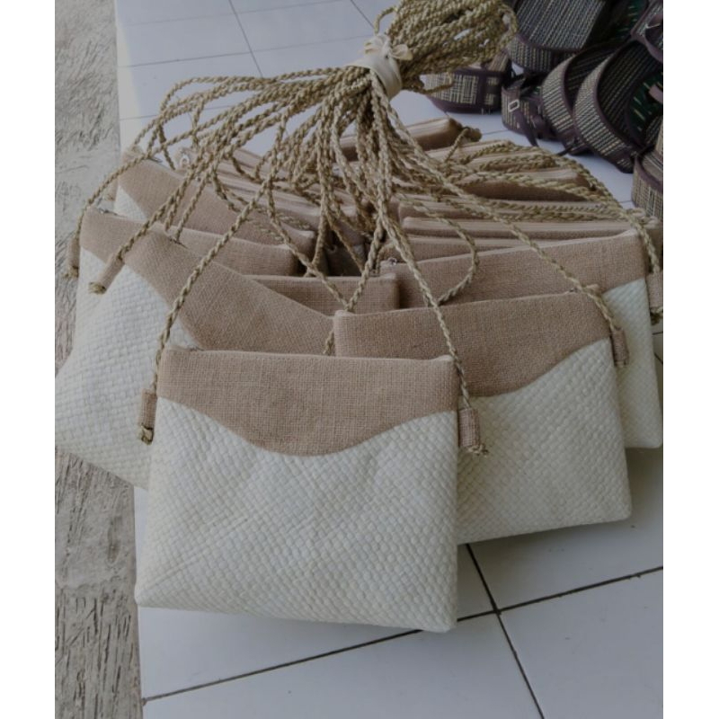 Tas Selempang SlingBag goni PREMIUM / Tas ABG ethnic / Tas Etnik goni kombinasi Anyaman