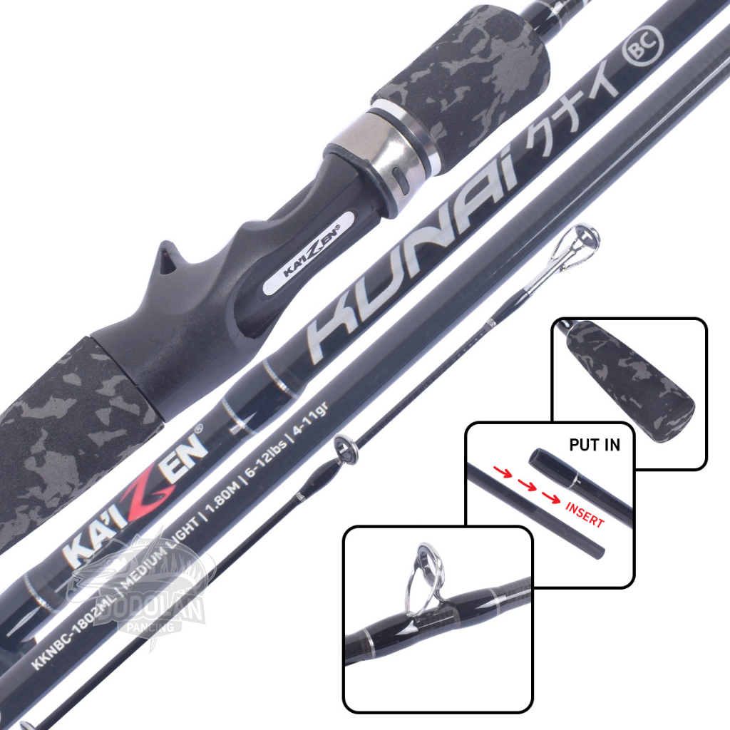 Joran Baitcasting Kaizen Kunai BC 180ML | Joran Casting Murah