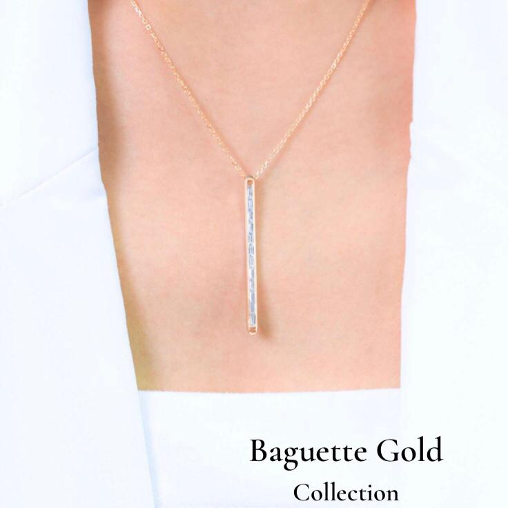 Kalung Sandra Dewi Gold Baguette Gold Collections NC220595 (Kanan)
