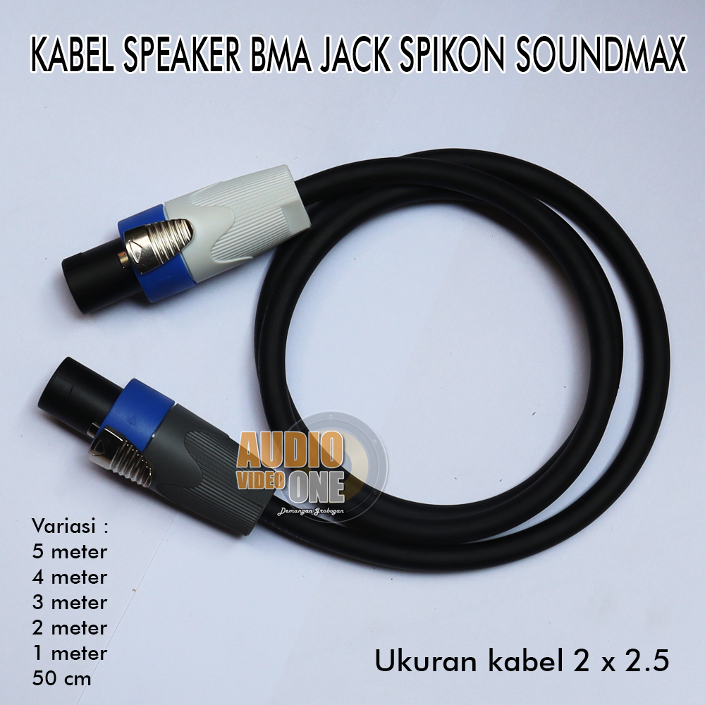 Kabel Speaker BMA 2 x 2.5 Plus Jack Spikon Soundmax Original Kabel Audio Link Kabel Jumper
