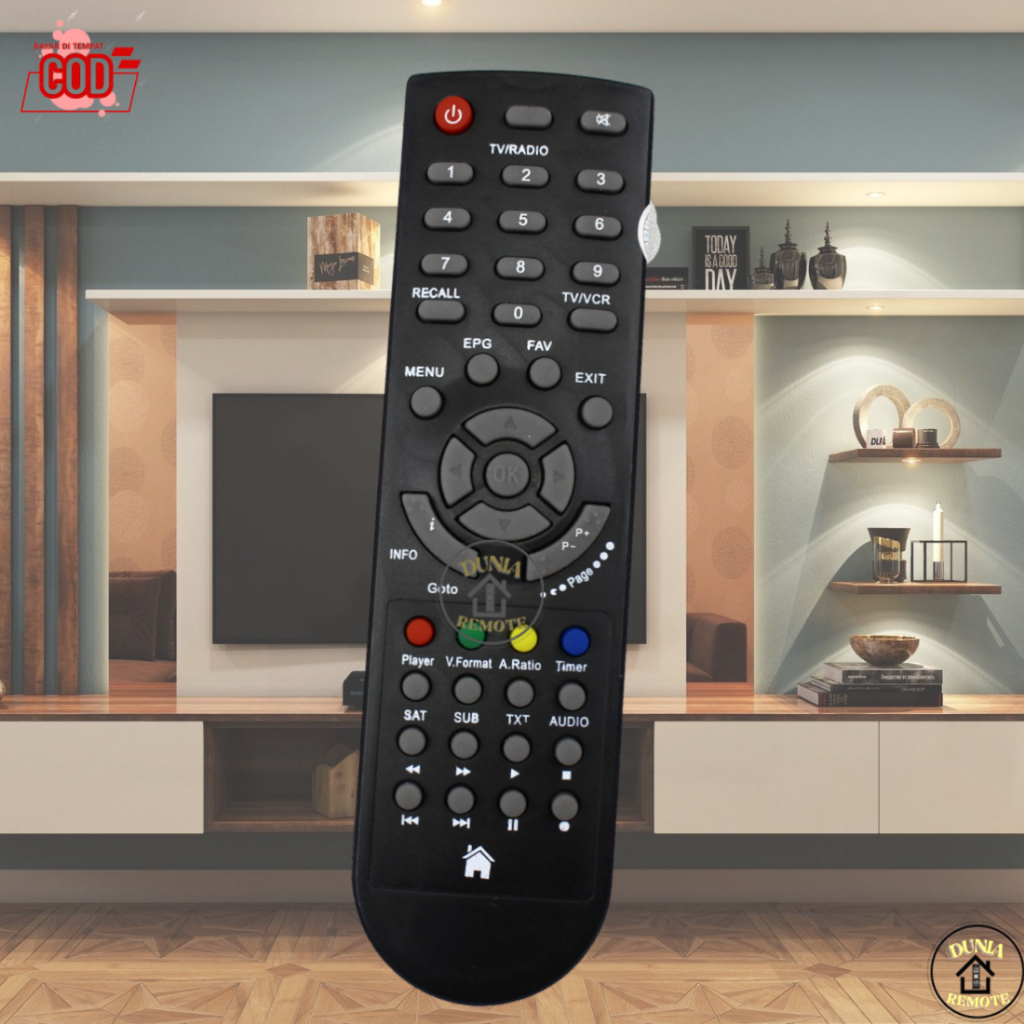 Langsung Connect Remot Remote Receiver Parabola TV RADIO Tanaka Nusantara TN-01 4K HD / Transvision 