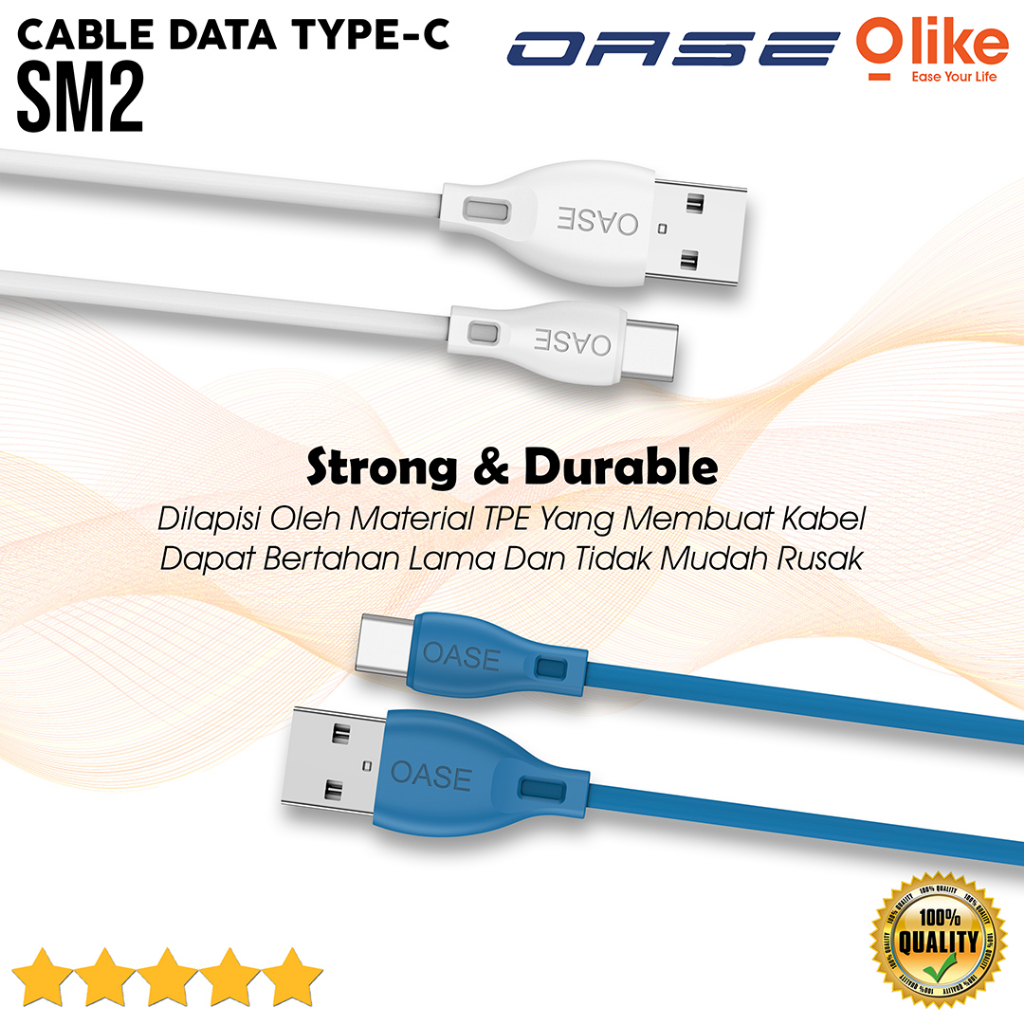 KABEL DATA MICRO SM2 OASE Type-C Cable Fast Charging