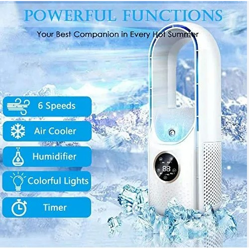 Kipas Penyejuk Ruangan  Portabel /kipas Humidifier Bladeless Fan