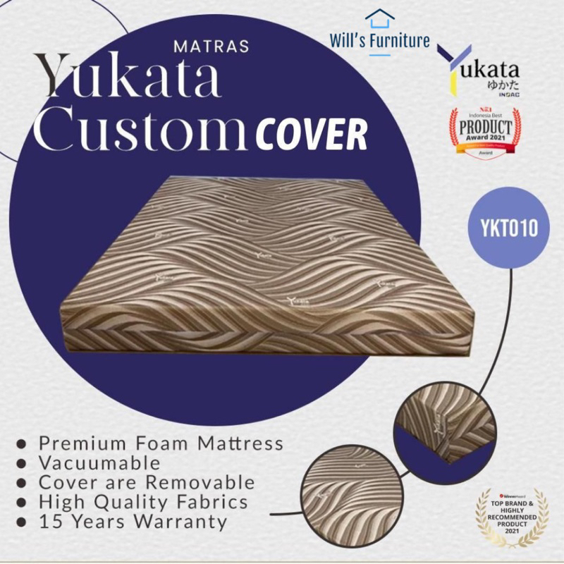 kasur busa yukata inoac yukata custom cover garansi 15 tahun busa tebal