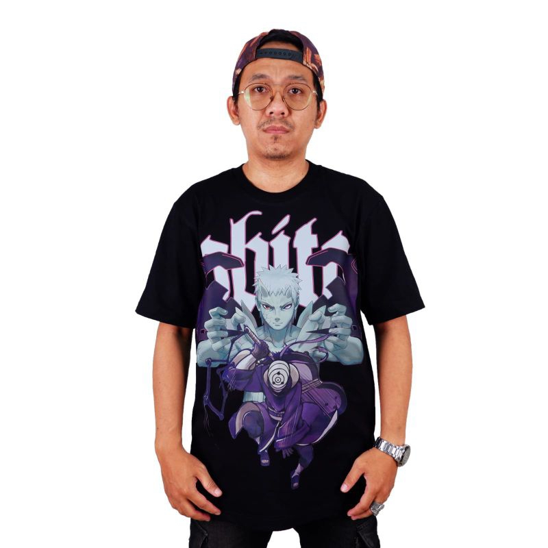 KAOS UCHIHA OBITO NARUTO FILM ANIME KAOS ANIME OBITO T-SHIRT NARUTO OBITO SABLON DTF