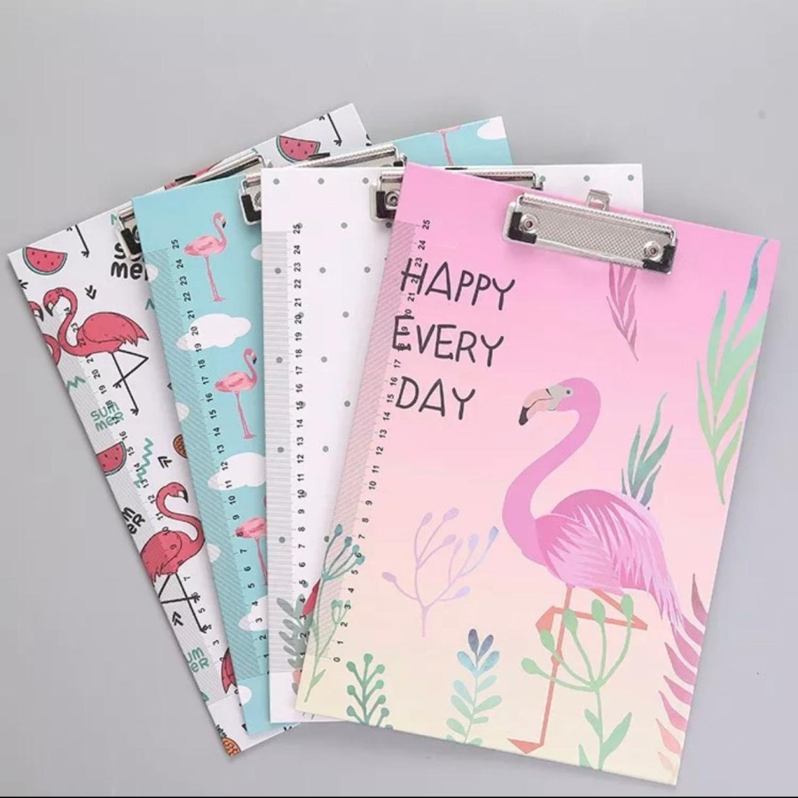 

JC Clipboard papan Klip A4 Papan Alas Ujian Kartun Kertas