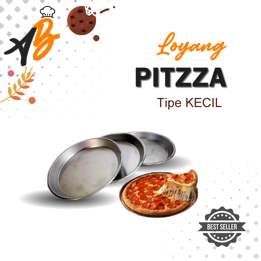 Loyang Pitzza Ukuran Kecil Tebal / Nampan Pitzza Ukuran Kecil Press Aluminium Tebal