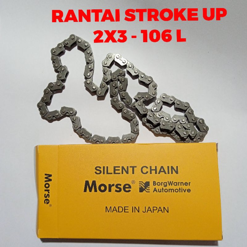 Rantai Keteng Kamprat Tiger Scorpio Stroke up 106 Mata Morse Japan Rantai Timing Tiger Scorpio Struk