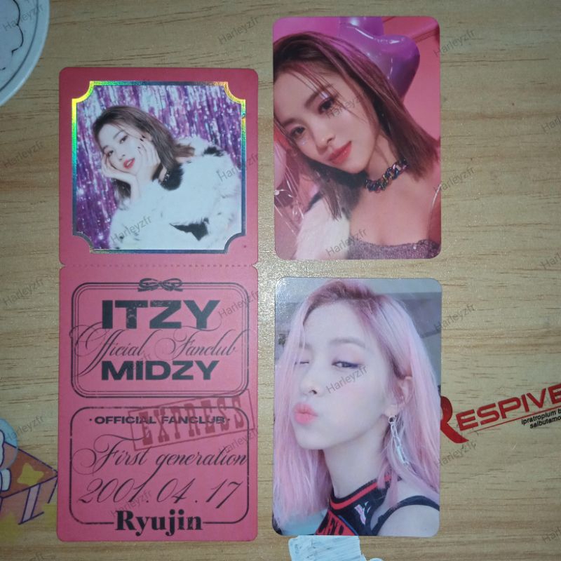 pc ryujin icy pout welkit welcoming kit first gen 1st gen itzy photocard
