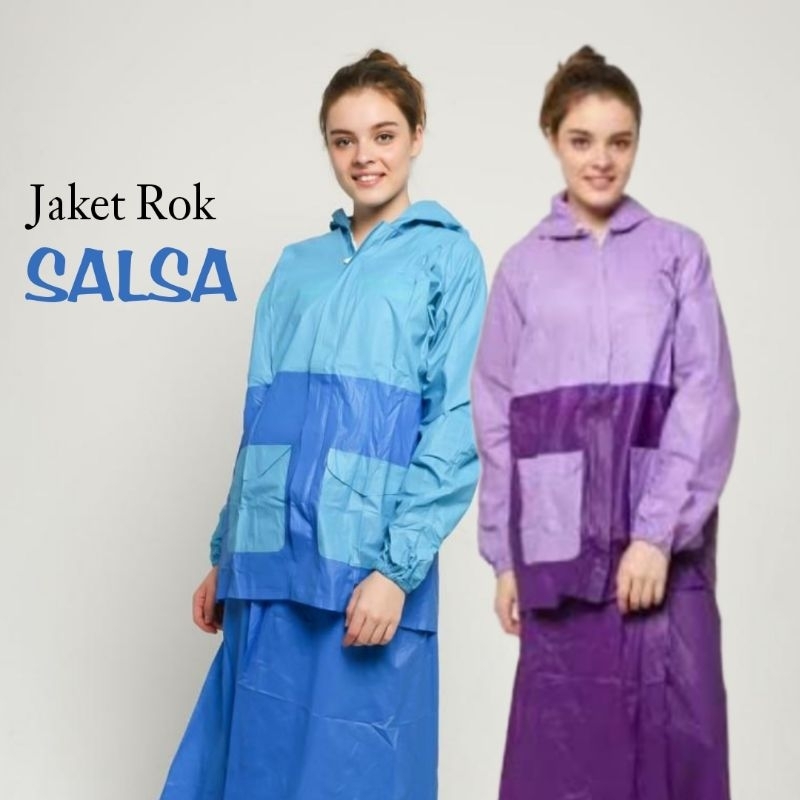 Jas hujan Jaket + Rok dewasa