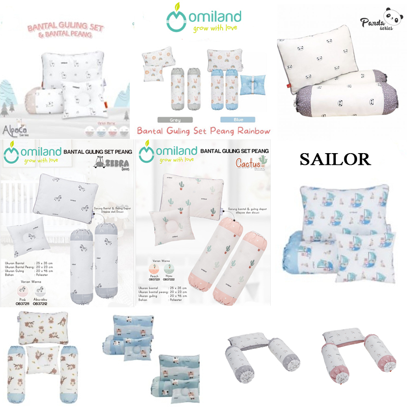 Bantal Bayi Omiland/ Bantal Omiland / Bantal Peyang Omiland / Omiland Bantal Guling Set Bayi Omiland