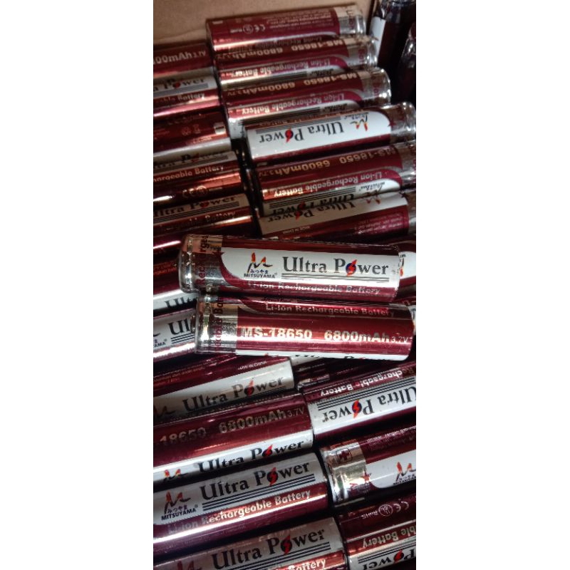 baterai 18650 mitsuyama ultra power 6800mah