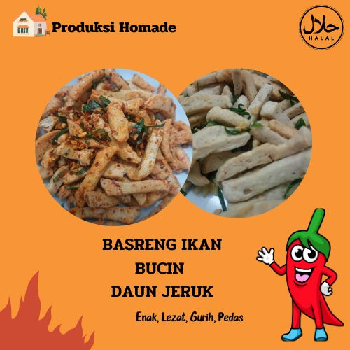 

Basreng Baso Ikan Stik Pedas Daun Jeruk Isi 100 Gram