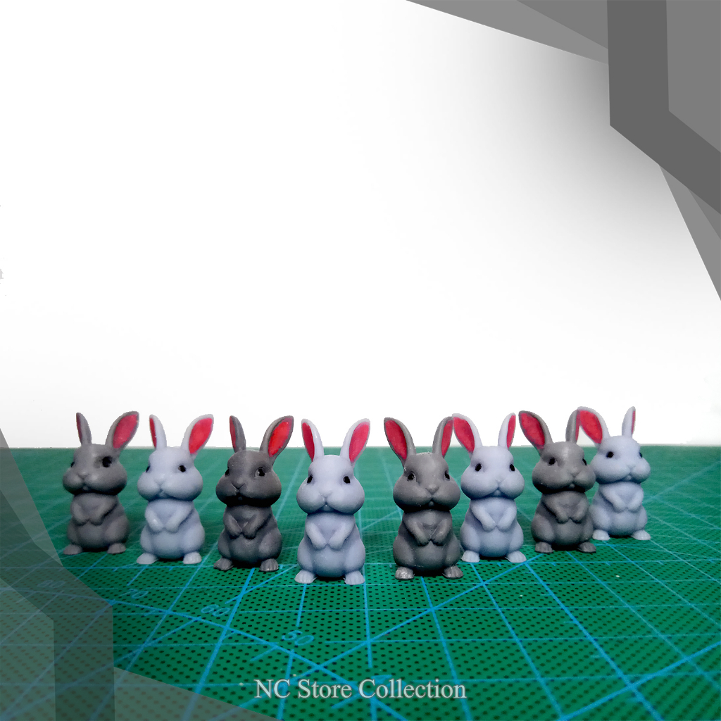 Miniatur Kelinci Hiasan Bonsai Maket Diorama Rumah Boneka