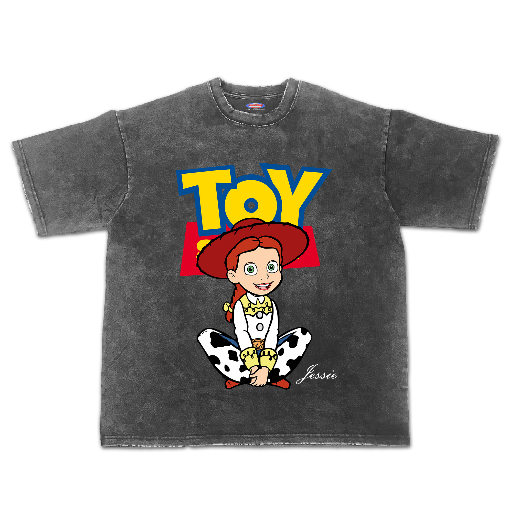 Kaos Jessie toy Story Disney oversize Stone Wash