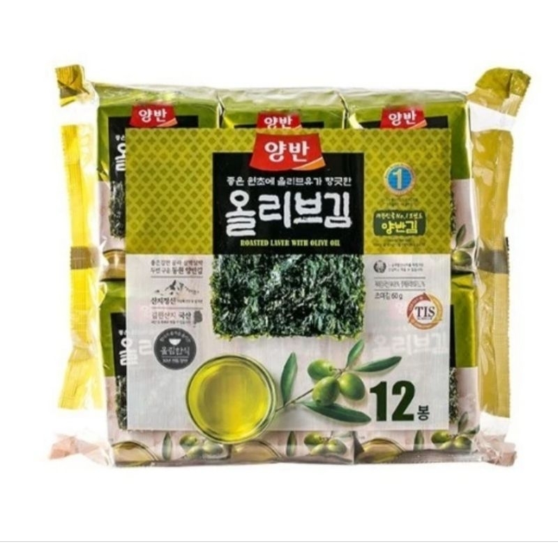 

Dongwon Seasoned Laver With Olive Oil - 60g/12pcs