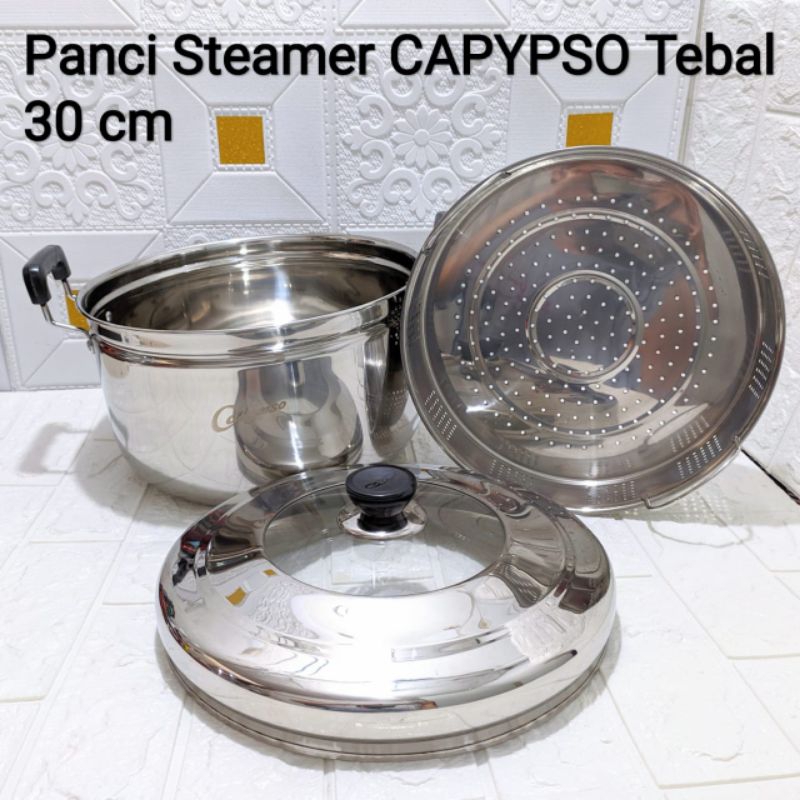 Panci Steamer/ kukus Serbaguna CALYPSO 30 CM Tebal
